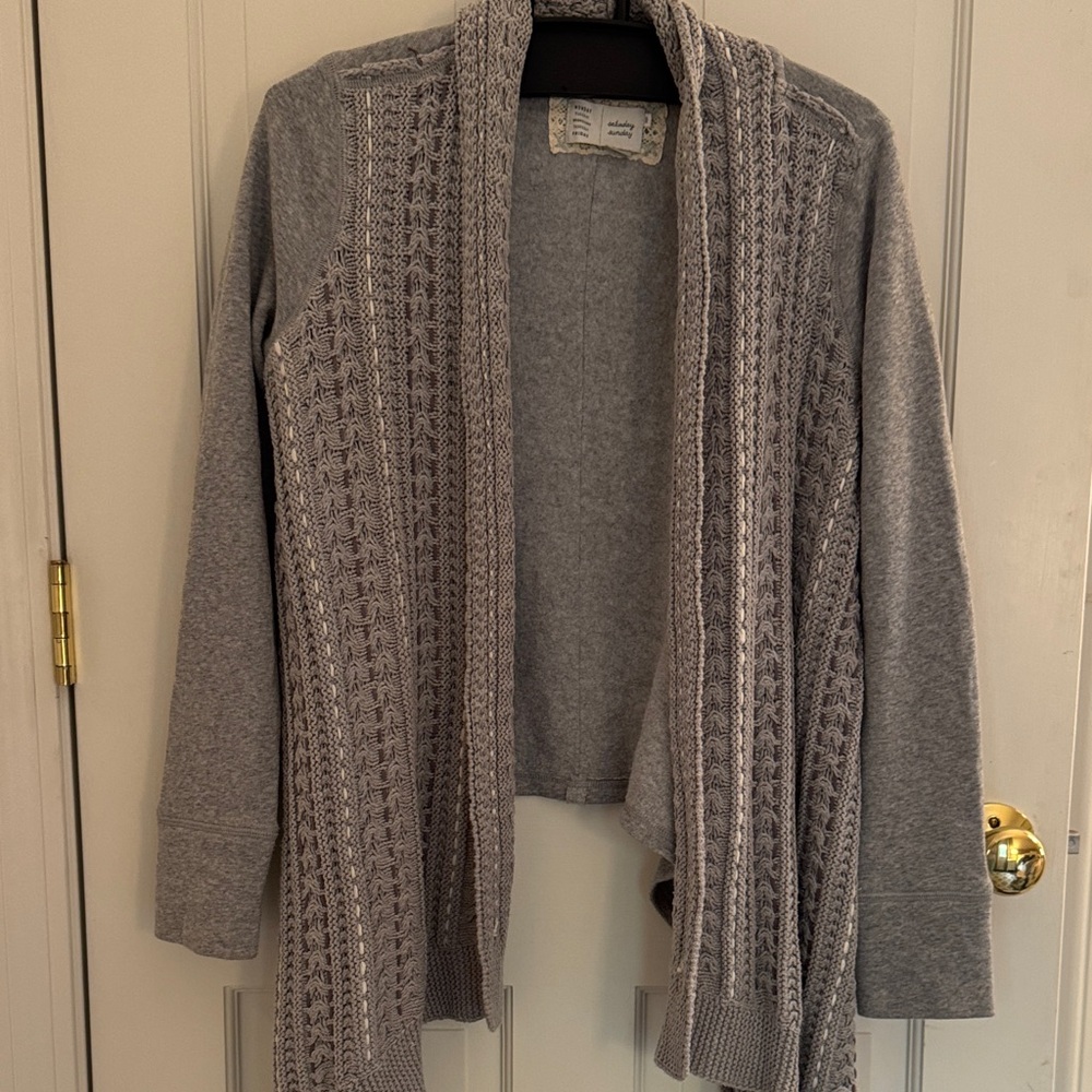 Cozy Gray Cable Knit Women's Sweater